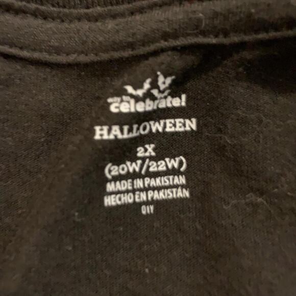 Way to Celebrate women's Halloween shirt 2X witch moon black purple - Picture 3 of 5